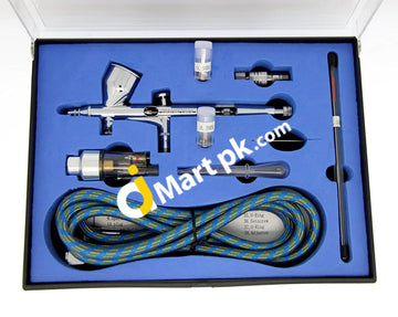 Ganzton 180-K Dual-Action Potable Airbrush-Kit Multi Purpose Hobby Toy Tool Set For Model Painting